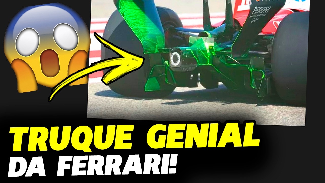 🚨GOLPE DE MESTRE: FERRARI USA ESCAPAMENTO PARA GANHAR PRESSÃO AERODINÂMICA | FÓRMULA 1 |GPEMCASA