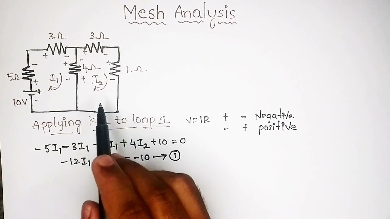 Mesh analysis in telugu|Kvl law in telugu|Network analysis