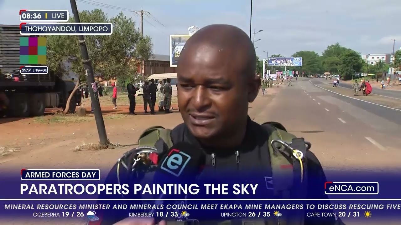Paratroopers paint the sky in Limpopo ahead of Armed Forces Day