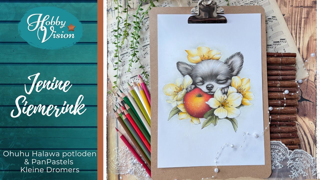 FBLive - 14-03-2026 - Jenine Siemerink - Inkleuren met Ohuhu Halawa potloden en PanPastels