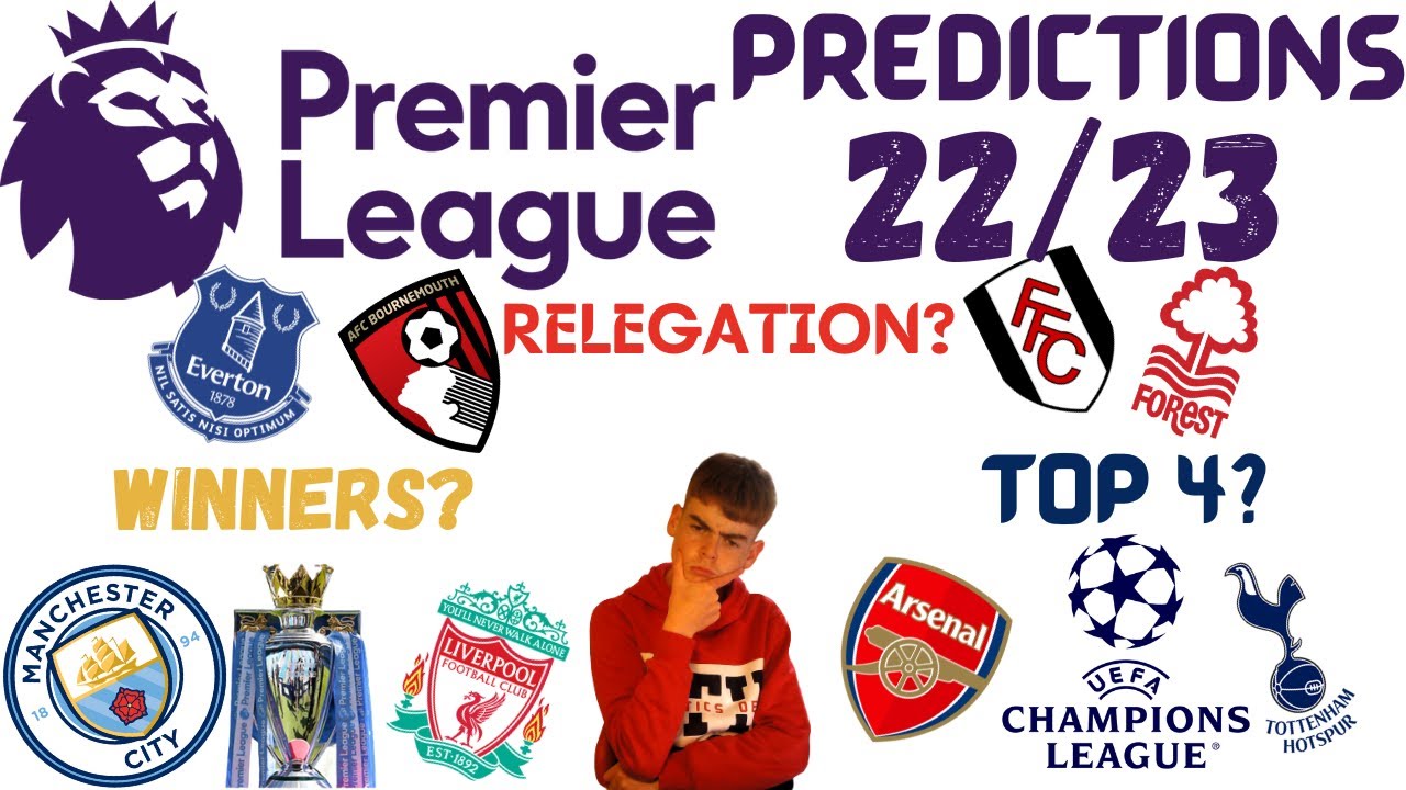 MY 2022/23 PREMIER LEAGUE PREDICTIONS!