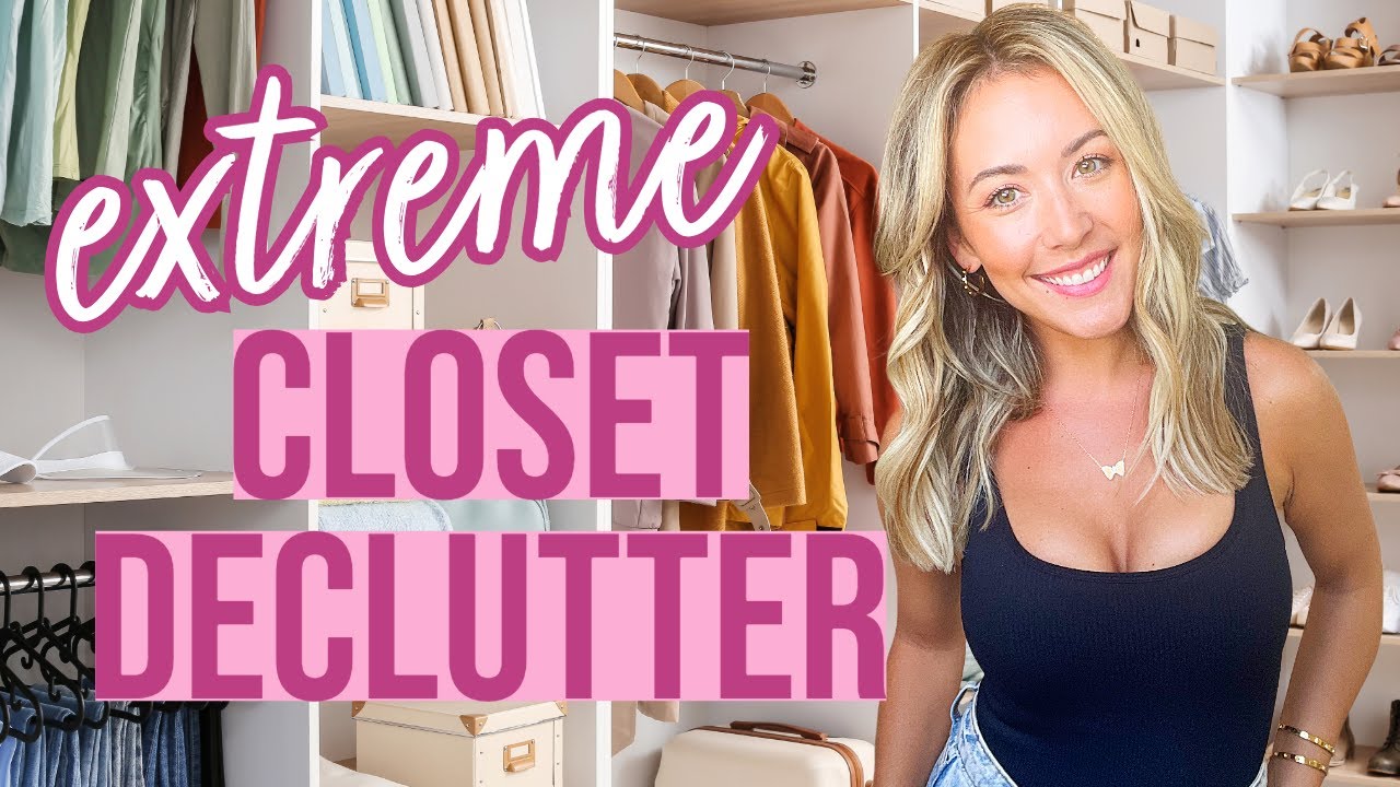 2024 EXTREME CLOSET DECLUTTER WITH ME! ENTIRE HOME KONMARI DECLUTTERING SERIES @Brianna K