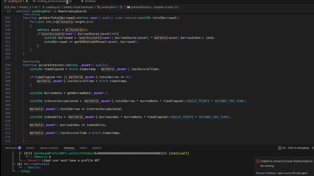 Day 34: Getting back on track in life - smart contract auditor |Coding Lending - final day