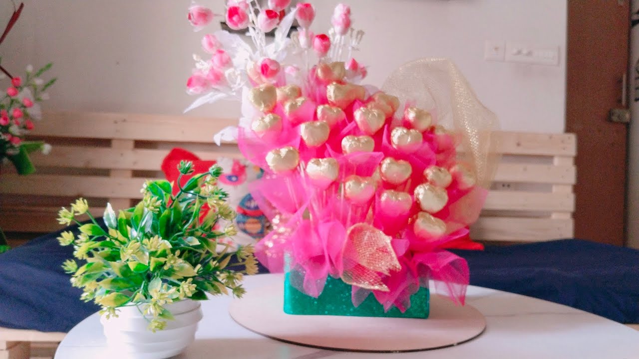 Chocolate bouquet video|| step by step full tutorial video|| #chocolatebouquet #diyprojects #diy