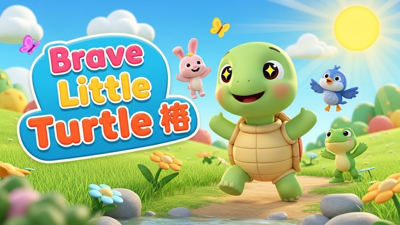 Brave Little Turtle 🐢💖 | Kids Story & Nursery Rhymes | Fun Learning for Toddlers