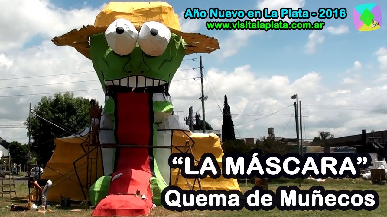 Quema del Muñeco La Máscara 2015 / 2016 - Año Nuevo en  La Plata - Argentina