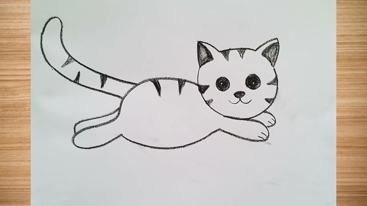 How to draw cat drawing easy step by step || cat drawing@DrawingTalent 