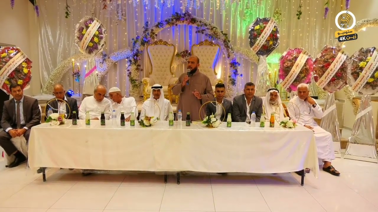 كلمة الشيخ الفاضل محمد عاشور - عقد قران وحفل اشهار العريس أحمد أبو شنب