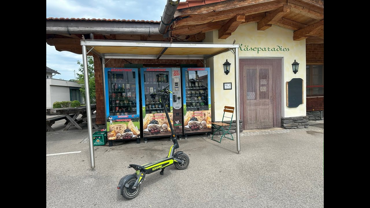 io Hawk Elite X 2.0 nach Ruderatshofen über Elbsee zum Käseautomaten