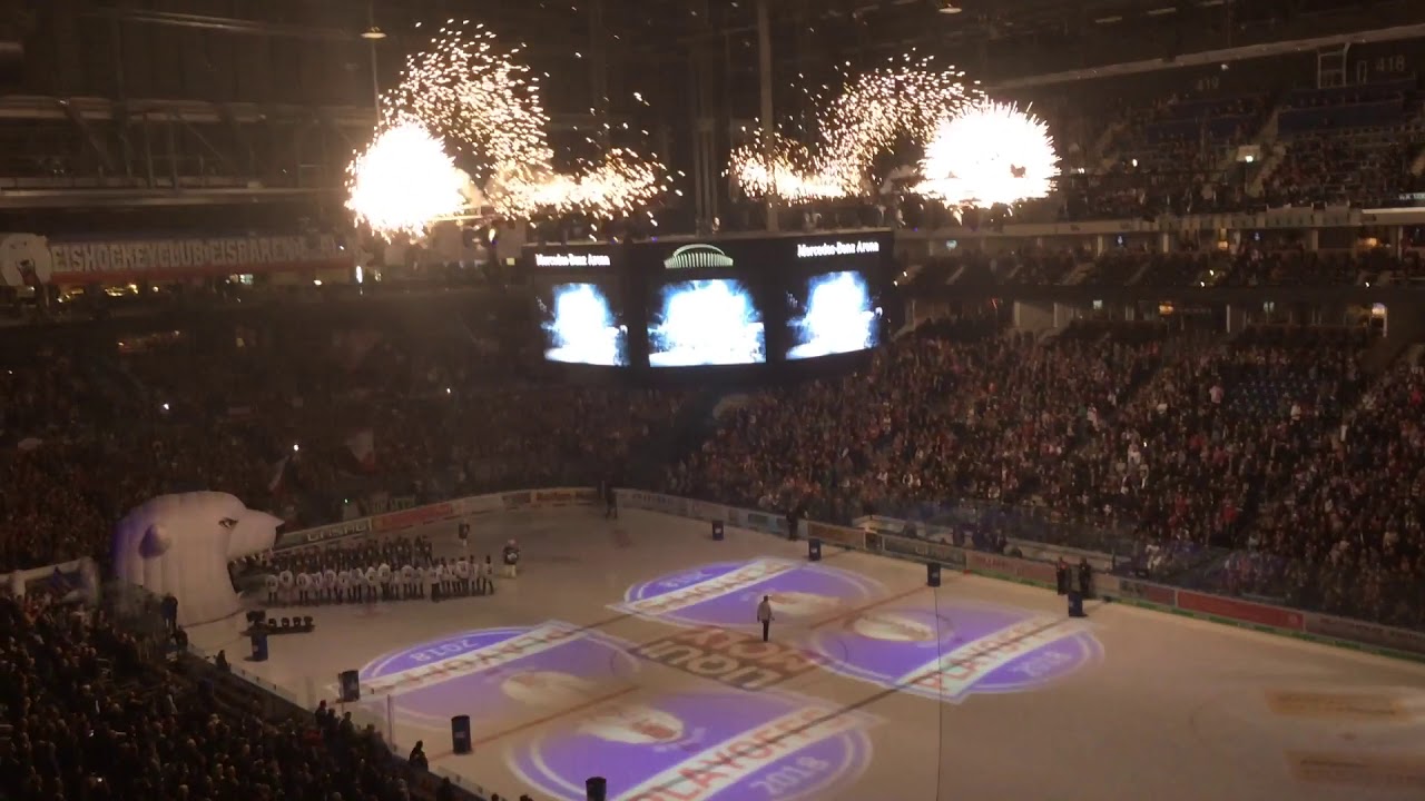 Eisbären Berlin Playoffsintro + Einlauf + startin six |Eisbären Berlin gegen Grizlys Wolfsburg