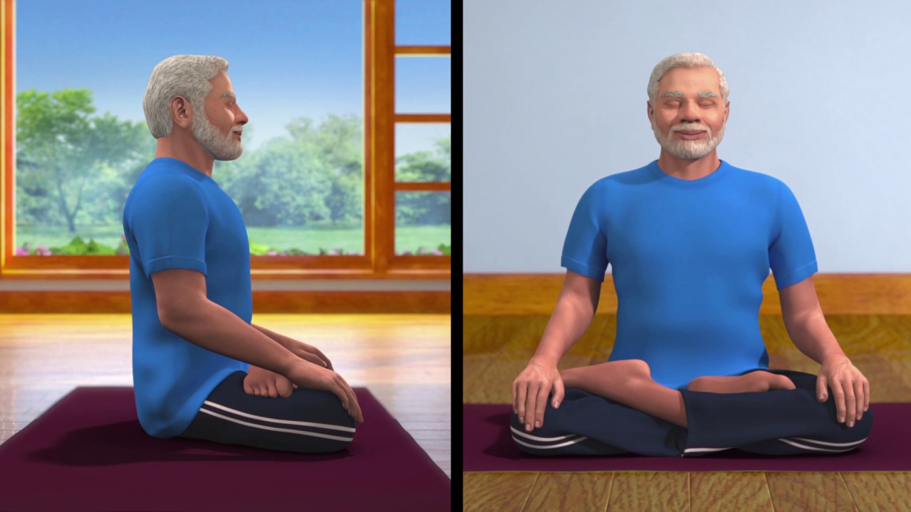 Yoga with Modi : Dhyana Hindi