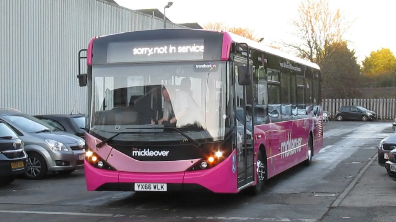 Mickleover Enviro200 MMC YX66WLK on test in Derby
