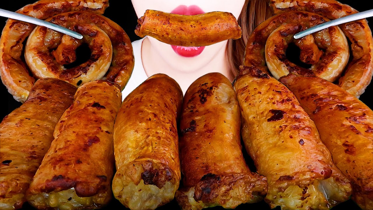 ASMR BEEF LARGE INTESTINES DAECHANG, SMALL INTESTINES GOPCHANG EATING SOUNDS MUKBANG 먹방 咀嚼音