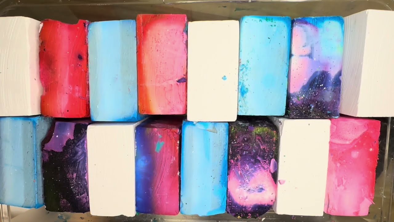 ASMR/ gym chalk/colourful gym chalk/fresh gym chalk /Satisfying ASMR/Sleep Aid Oddly