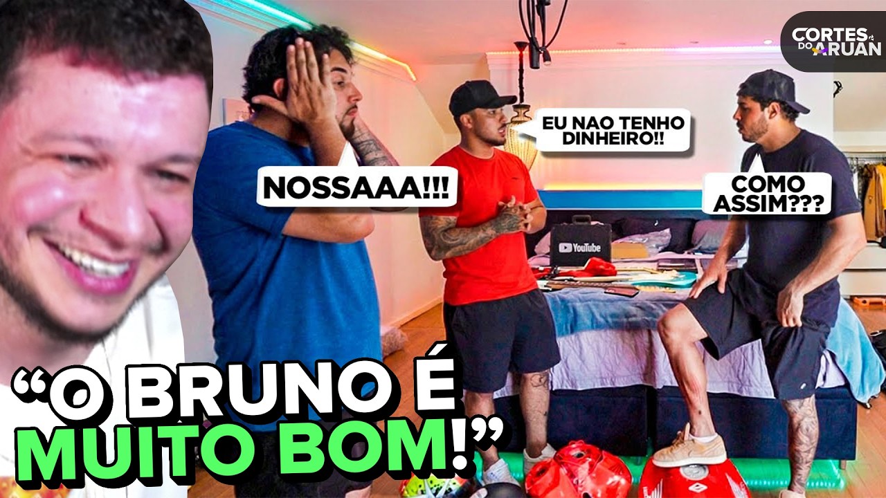 BRUNO BARRETO TESTOU A HUMILDADE DOS HUNTERS PEDINDO DINHEIRO EMPRESTADO! - Cortes do Aruan