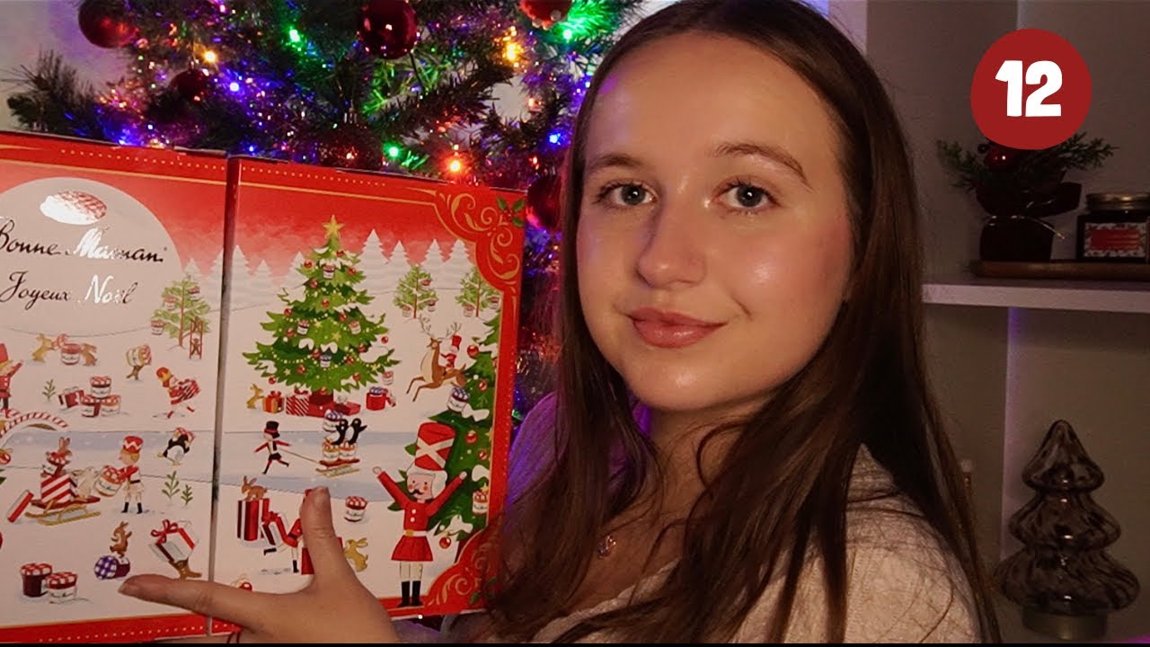 ASMR | On ouvre les 12 cases du calendrier de l’avent bonne maman !!🤤