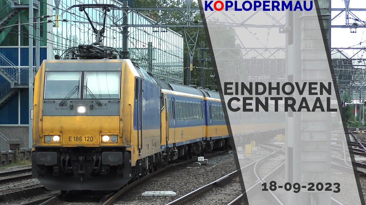 Treinen op station Eindhoven Centraal - 18 september 2023
