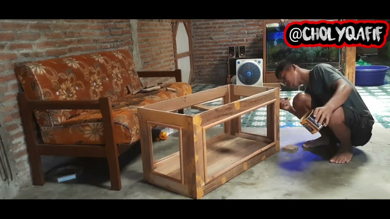 aquarium plus meja tamu