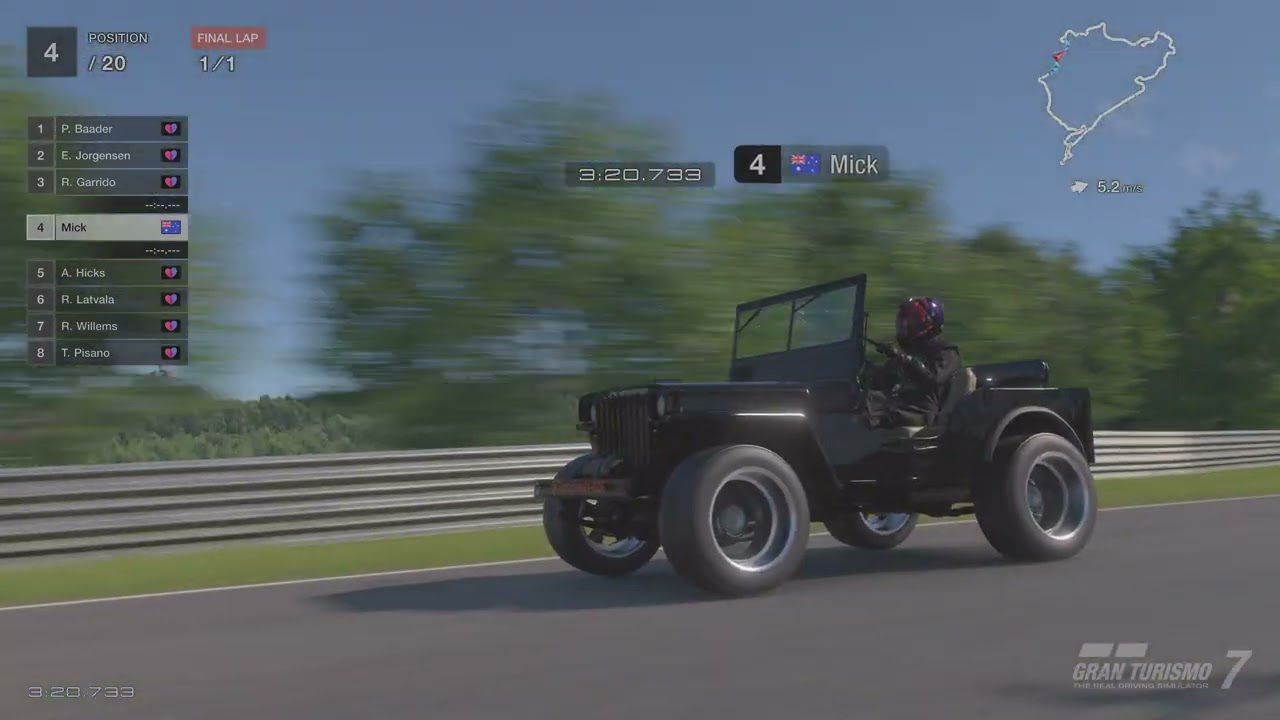 Willy wonderland at Nürburgring 24 broadcast