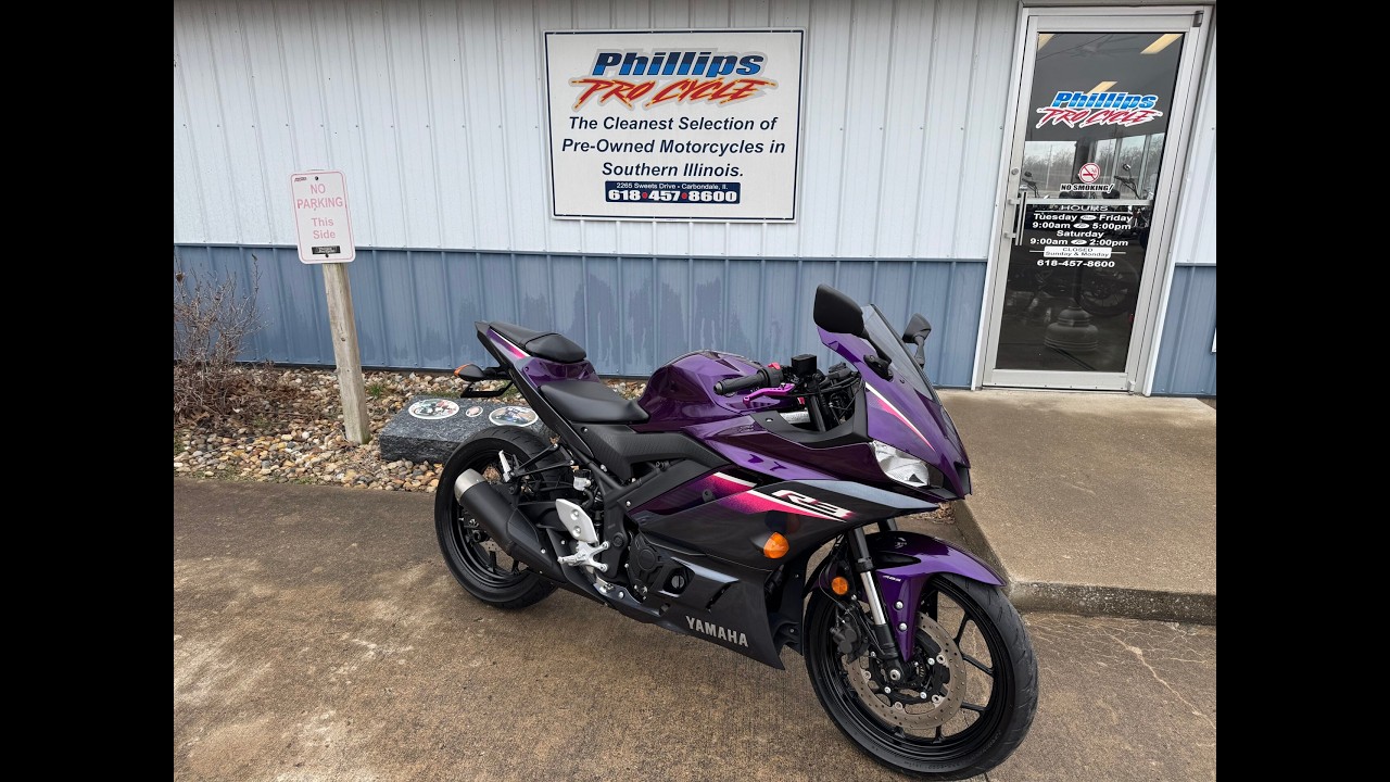 2023 Yamaha YZFR3 For Sale in Southern Illinois at Phillips Pro Cycle ￼