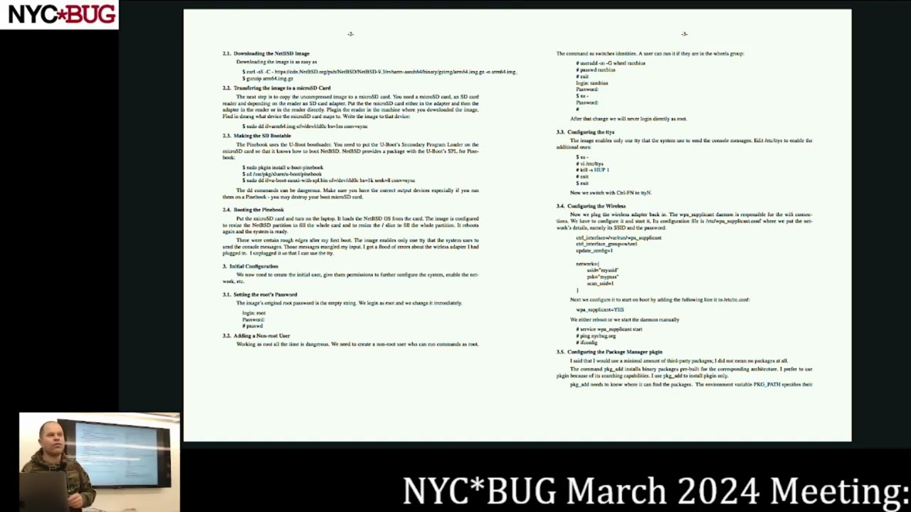 NYCBUG March 2024 NetBSD for the Advanced Minimalist, By Ivan 