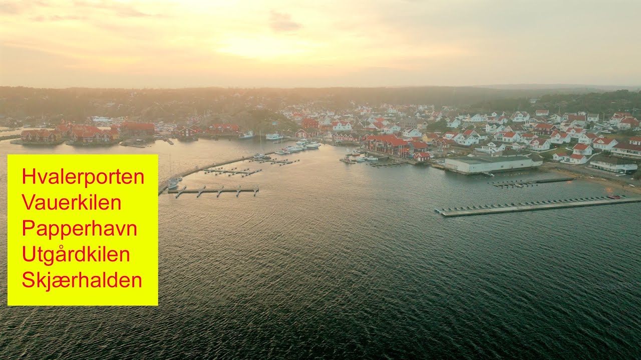 Norway; Hvaler Islands from the Hvalerport to Skj&aelig;rhalden 4K Drone