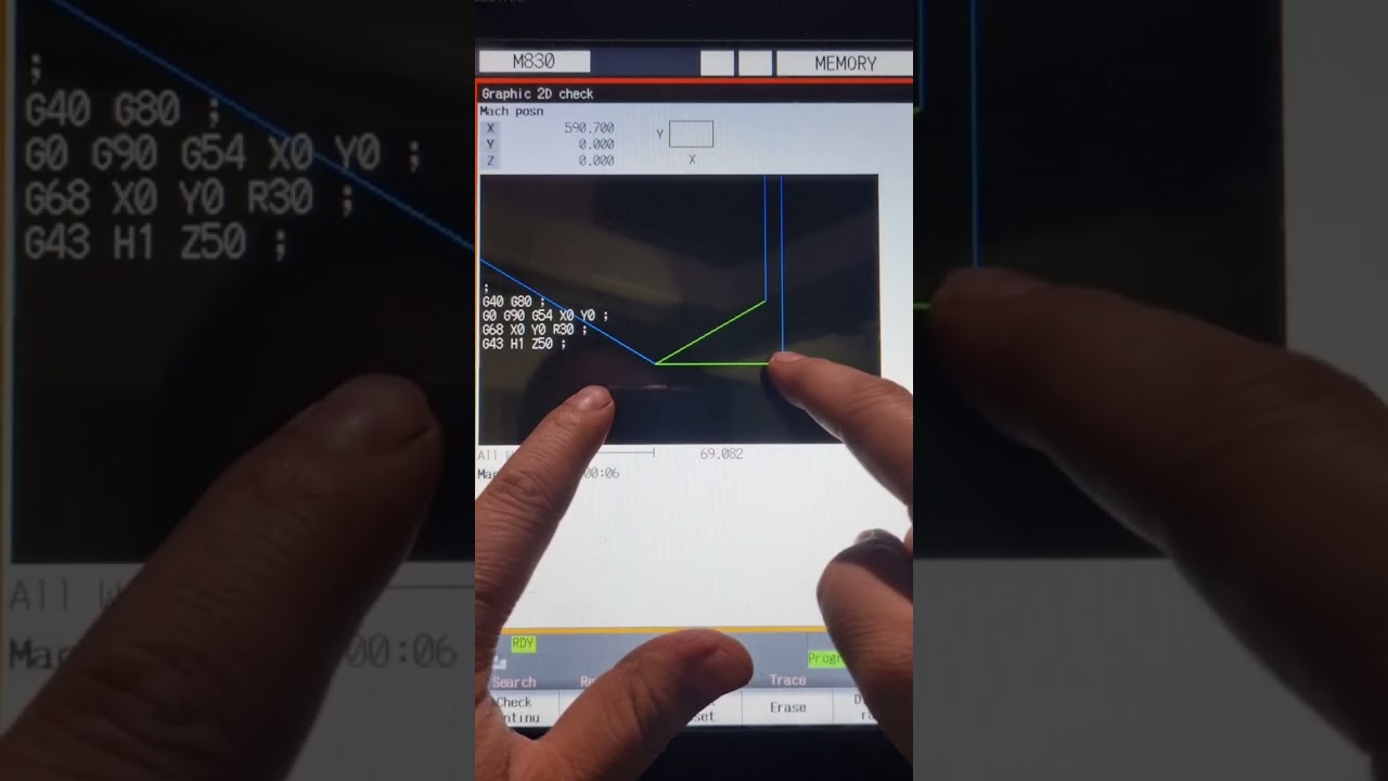 cnc freze tezgahında G68 kodu ile açısal programlama G68 kodu kullanımı 