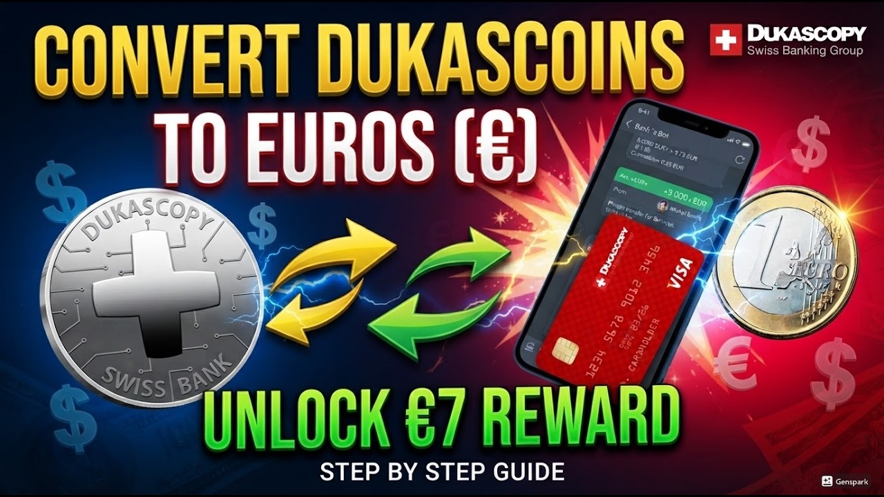 How to Convert Dukascopy Dukascoins to Euros ( &euro; ) | Unlock Your &euro;7 Referral Reward Step by Step
