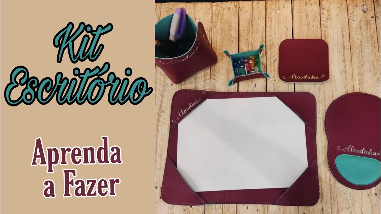 Kit Escritório Personalizado com Moldes Grátis!