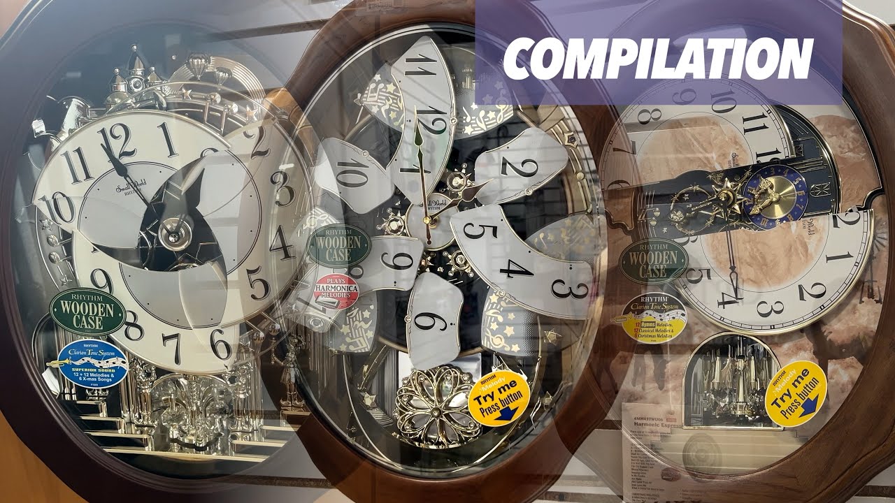 12 Minutes Of Musical Clocks at Time & Optics | Compilation: Volume 12 (からくり時計の編纂)