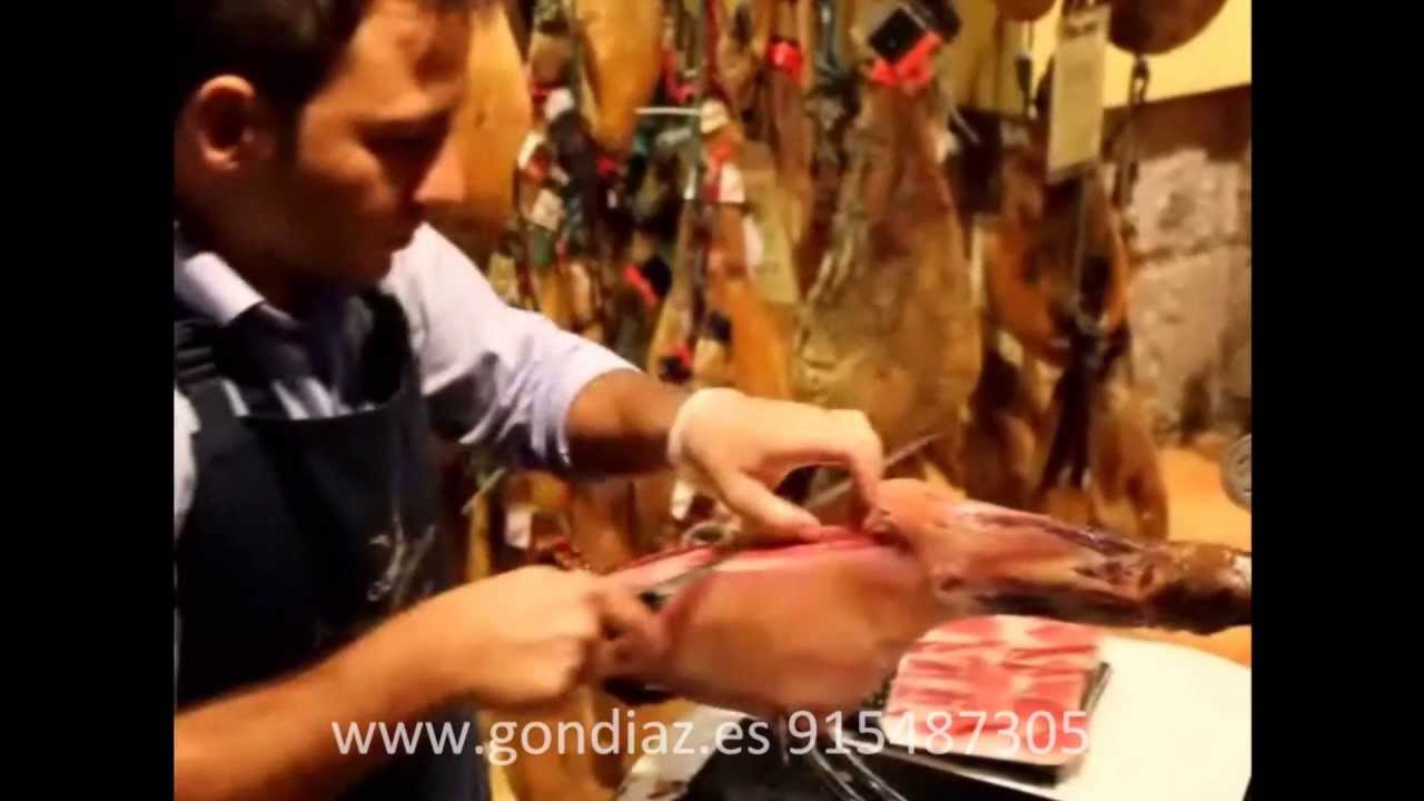 Paleta- Vídeo Completo del Corte de una Paleta/Paletilla. Maestro Cortador de Jamón de Gondiaz.