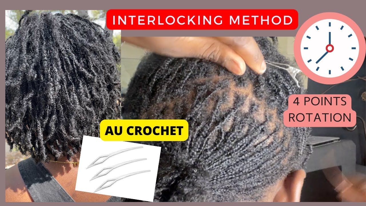TUTO : RESSERRER SES #LOCKS AU CROCHET PAS À PAS | #microlocs #interlockingmethod #cheveuxafro