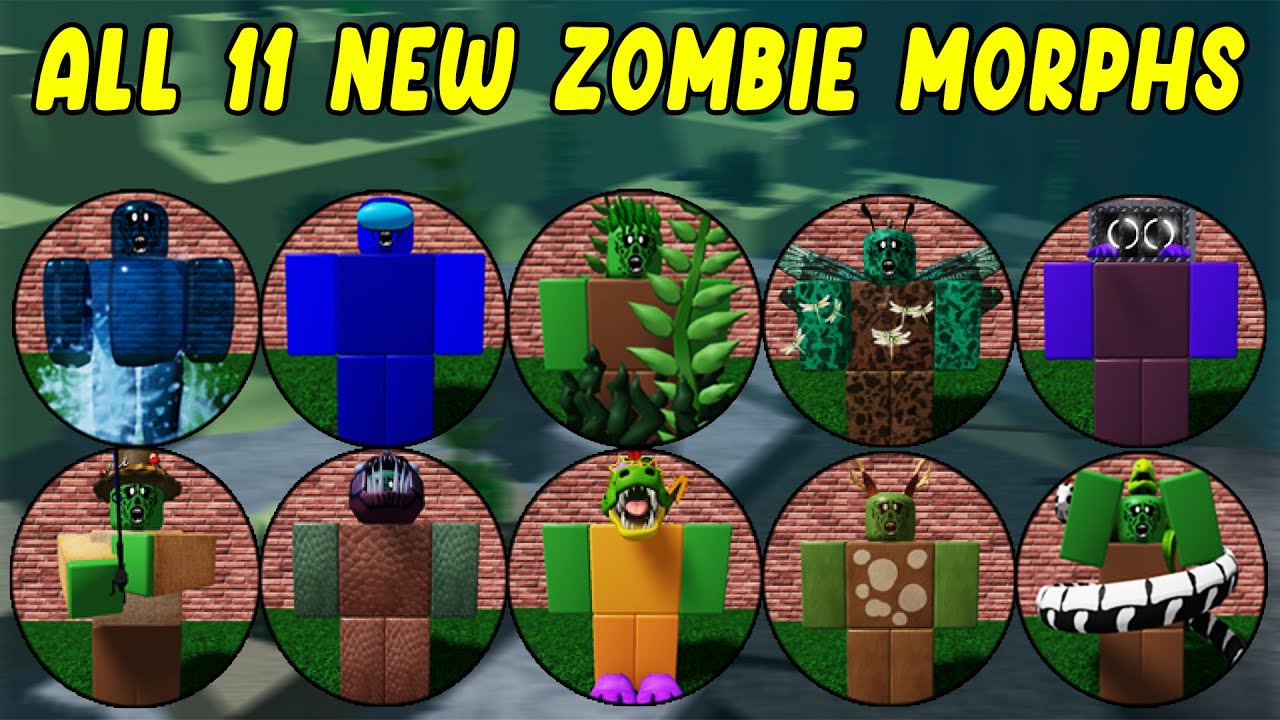 UPDATE - How To Find ALL 11 NEW ZOMBIE MORPHS in Find The Zombie Morphs