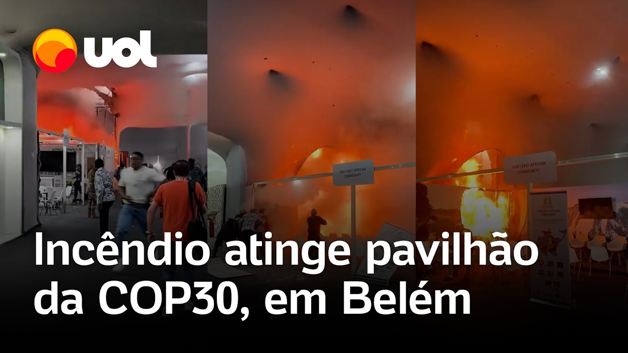 COP30 pega fogo: inc&ecirc;ndio atinge Blue Zone durante evento em Bel&eacute;m e causa caos e correria; v&iacute;deos