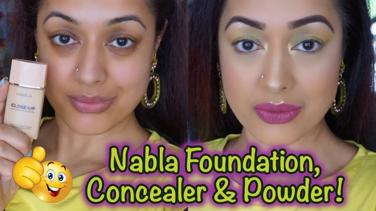 REVIEW & DEMO NEW Nabla Close Up Foundation, Concealer & Pressed Powder!
