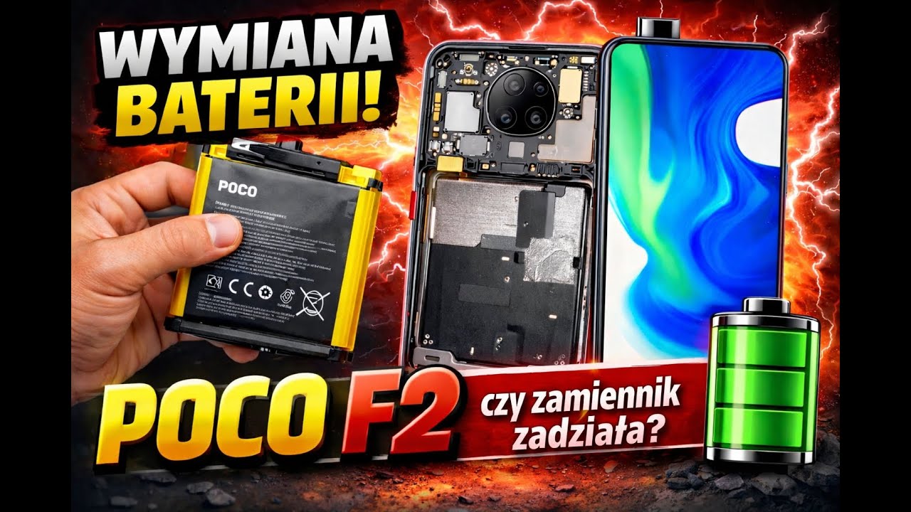POCO F2 PRO wymiana baterii na Nohon BM4Q