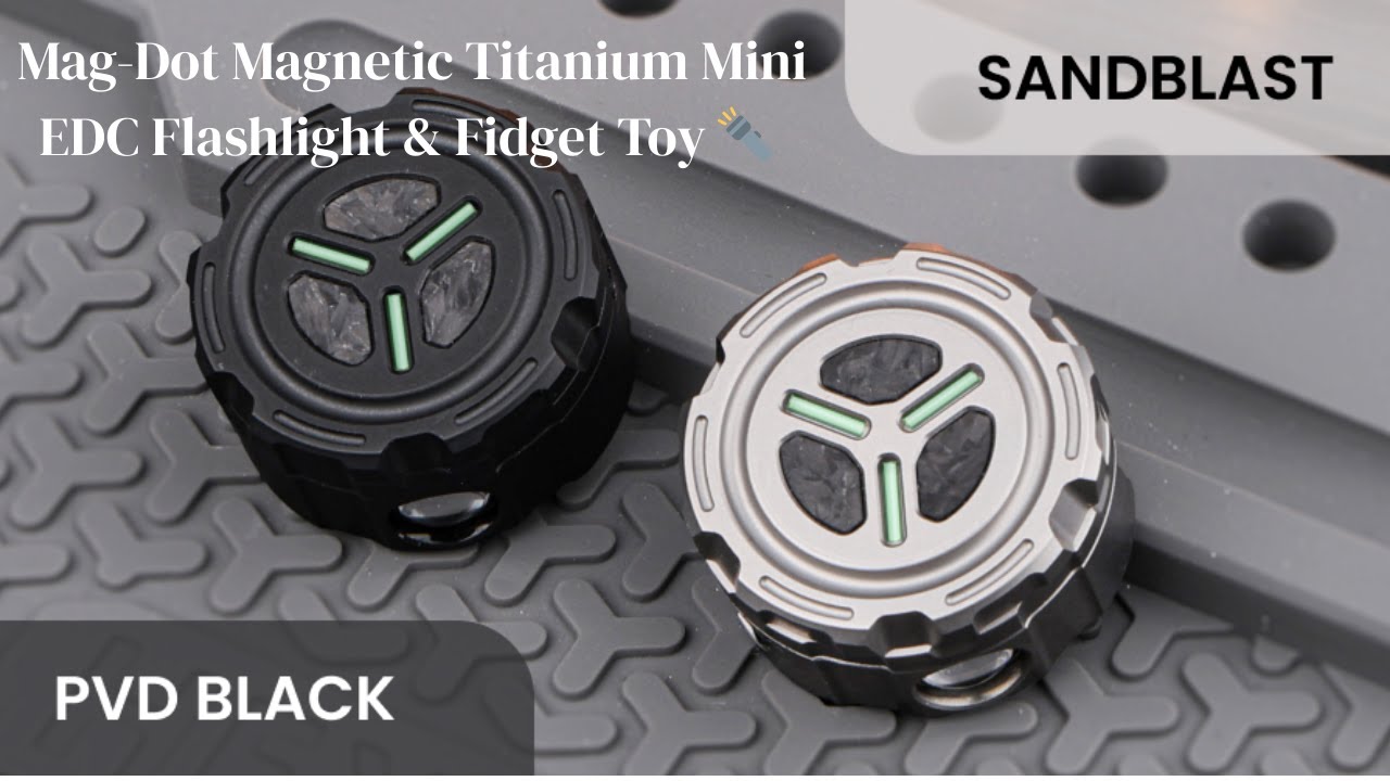 Magnetyczna latarka EDC Mag-Dot Titanium Mini i zabawka sensoryczna 🔦