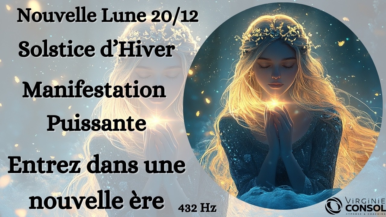 Nouvelle Lune 20 Décembre 🌚 Solstice d'Hiver ❄️ Méditation Guidée Rituel Yule 🕯️Abondance Lumineuse