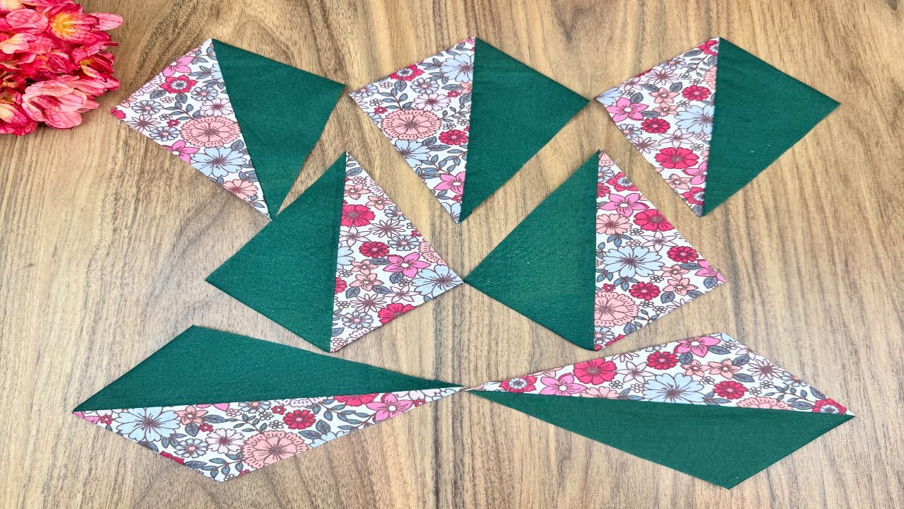 Stunning Patchwork Technique. It is too easy to make even for the sewing beginners. 👍