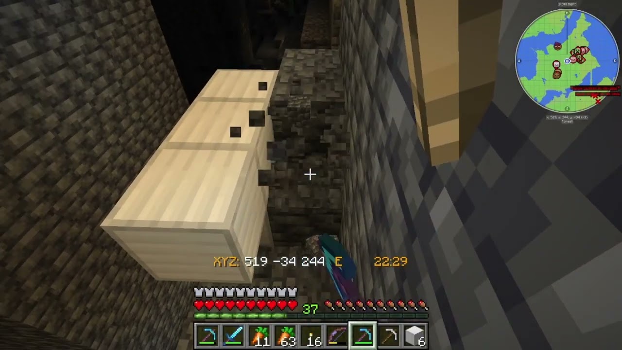 BEDROCK SMP2 #34 - Fortsätter med att smyga i grottan!