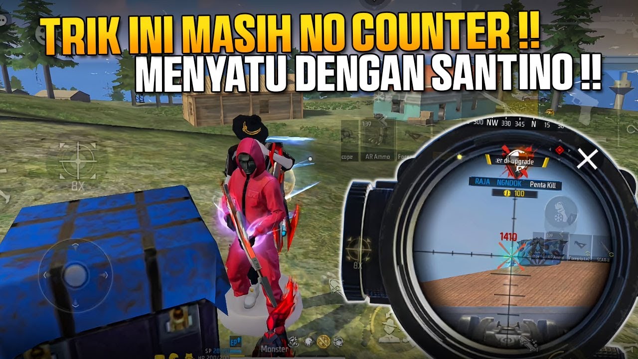 TRIK SANTINO INI MASIH NO COUNTER!! AUTO BOOYAH KILL BANYAK