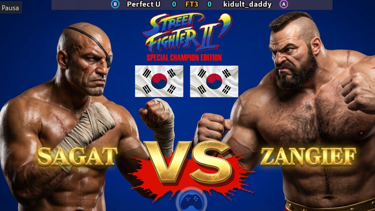 Street Fighter 2'CE PerfectU vs kidult_daddy FT3