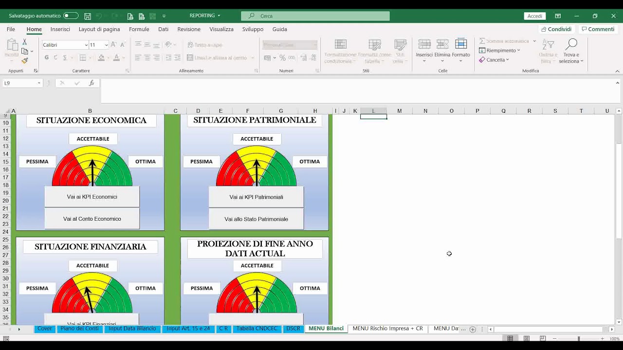 Controllo di Gestione in Excel   Reporting e Rischio d'impresa