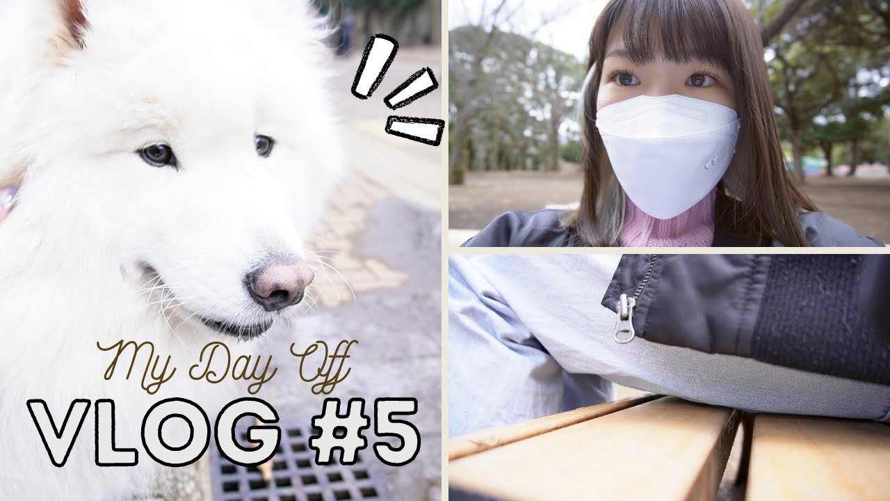 Vlog#5: My day off! I MET A SAMOYED