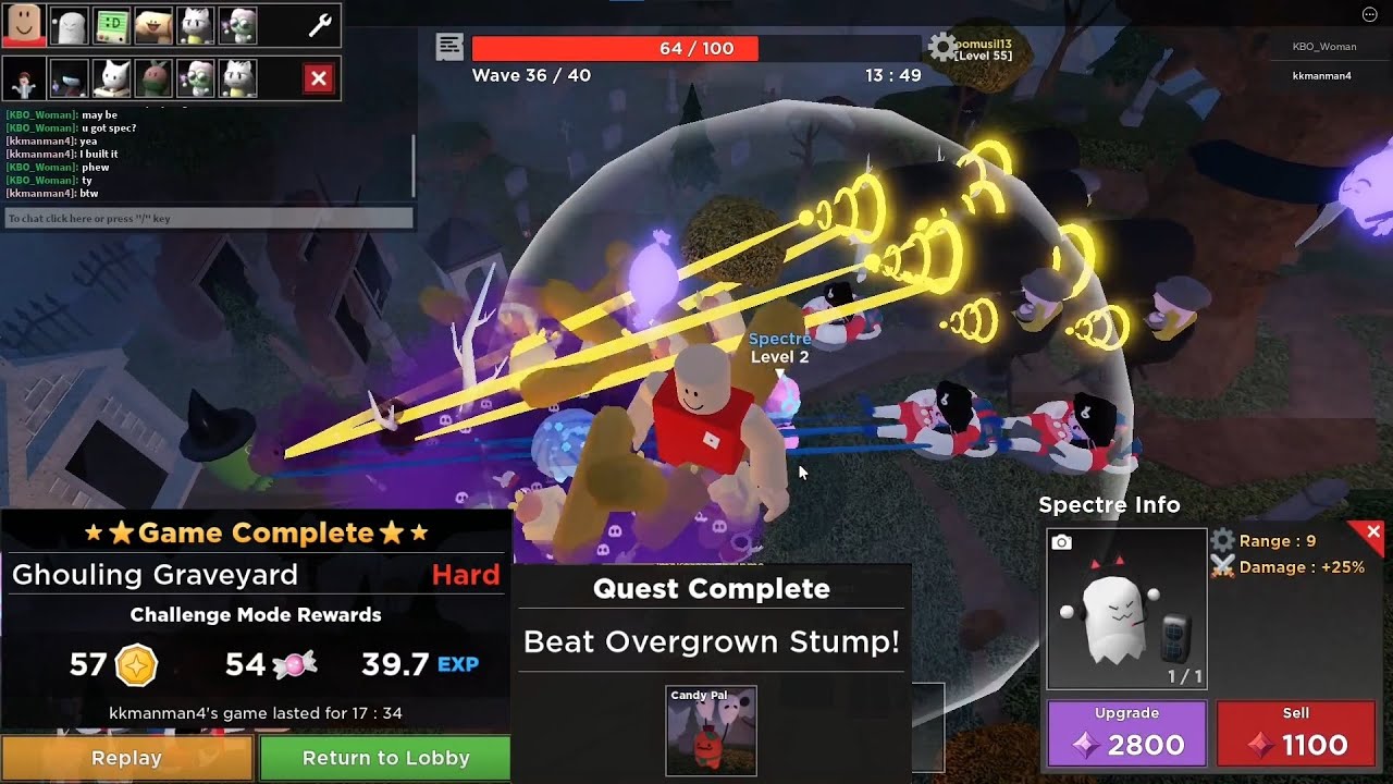 Ghouling Graveyard Duo Hard Mode on Tower Heroes
