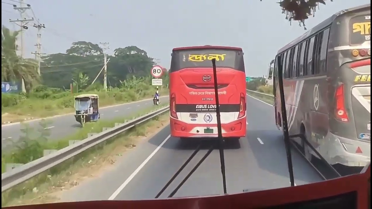 Dola vs dola Paribahan 🔥#hino #foryou #paribahan #dhaka #khulna #shortvideo