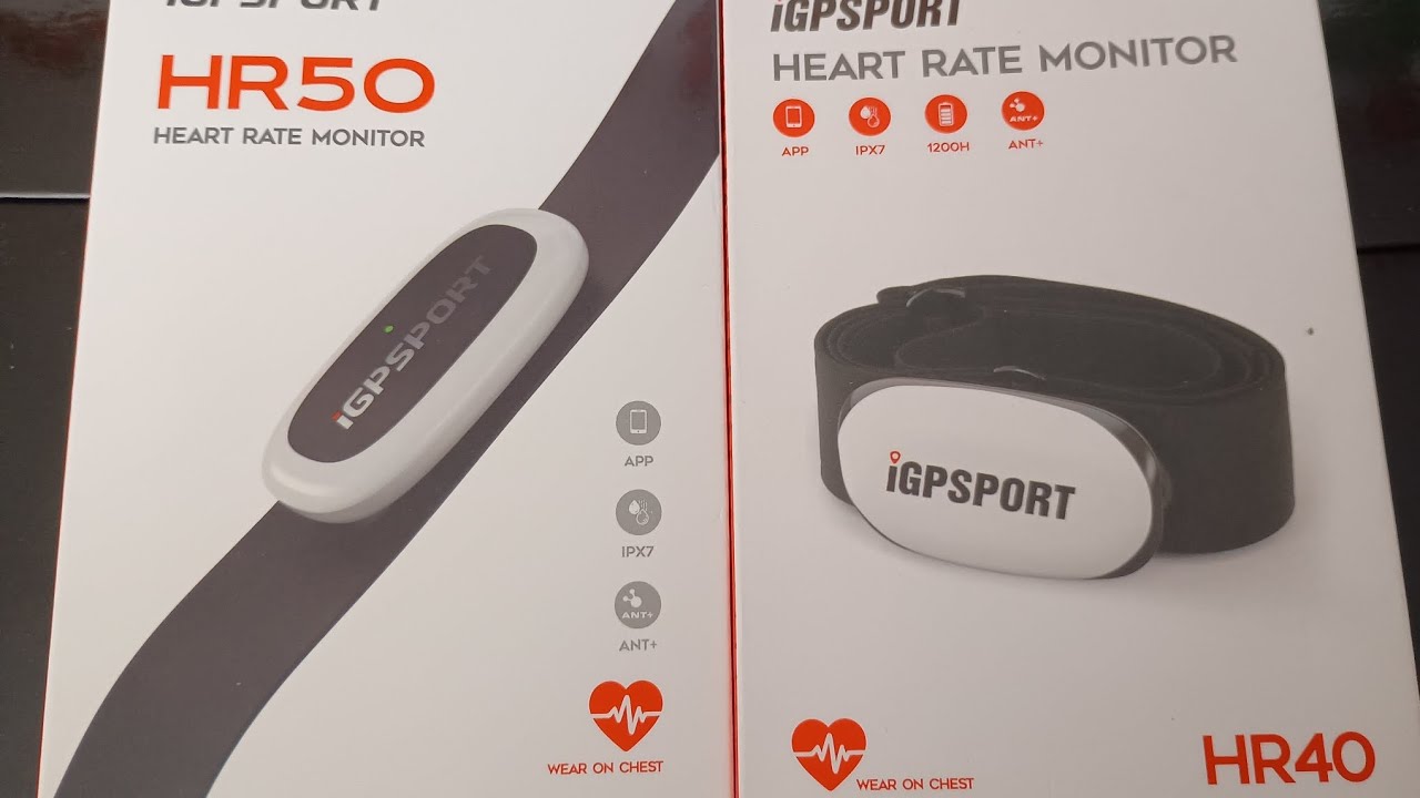 Comparación Banda Frecuencia Cardíaca IGPSPORT HR40 VS IGPSPORT HR50