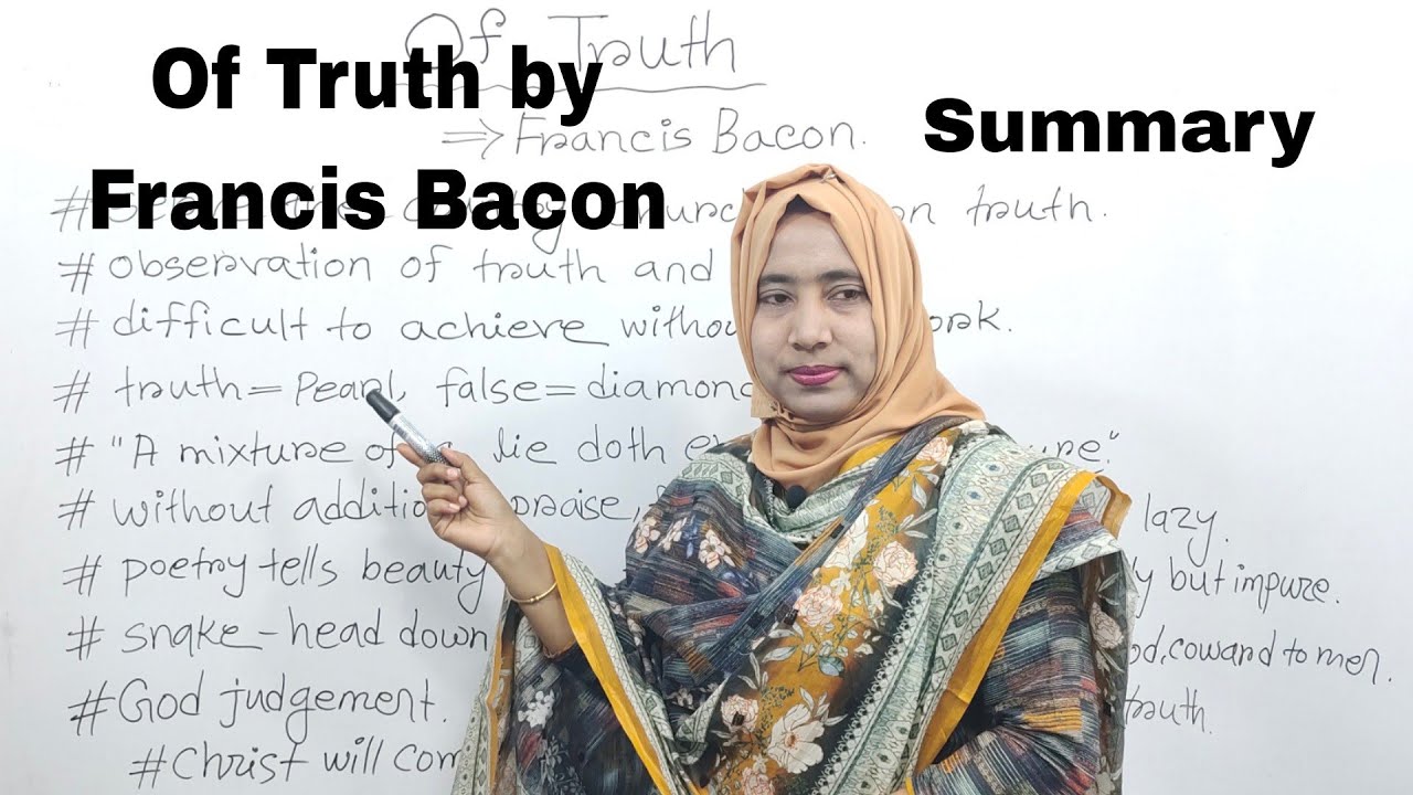 Of Truth by Francis Bacon in Bangali | Sir, Francis Bacon এর Essay 