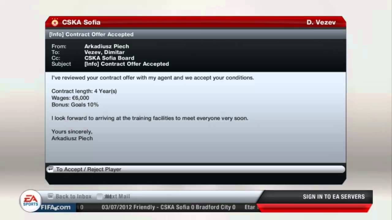 Fifa Manager Mode 2013 CSKA (lumohk0o) Ep.1