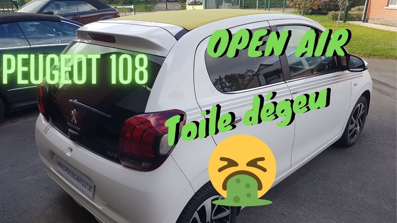 EP-199 // OPEN AIR - PEUGEOT 108 capote dégueulasse